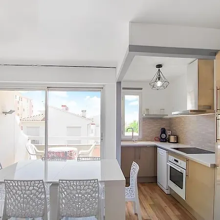 Appartement Calme Et Moderne Avec Vue Mer 74 Canet-en-Roussillon Extérieur photo